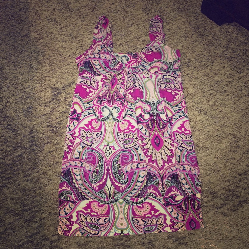 Vintage B Moss Paisley Print Dress